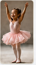 Young dancer discovering her passion
